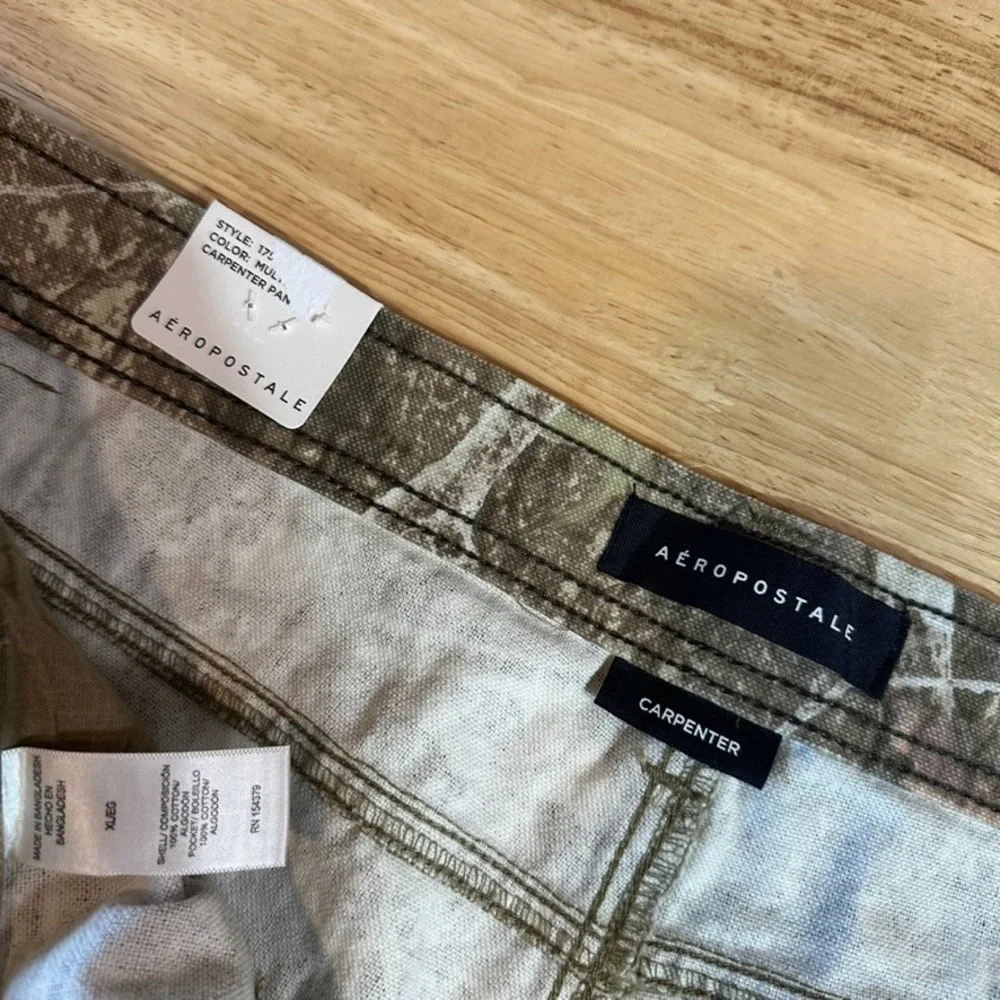 Aeropostale Carpenter Camo Pants Mens XL 39x30 Workwear Utility NEW